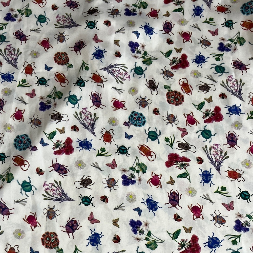 Koch Insect Floral Ruffle Sleeve Blouse - Picture 10 of 12